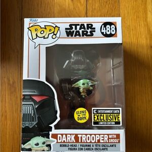 Funko Star Wars Dark Trooper with Grogu Figure